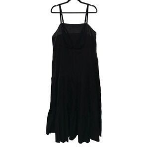 Prabal Gurung JCPenney Black Midi Dress Summer Tea Party Plus Size 16W